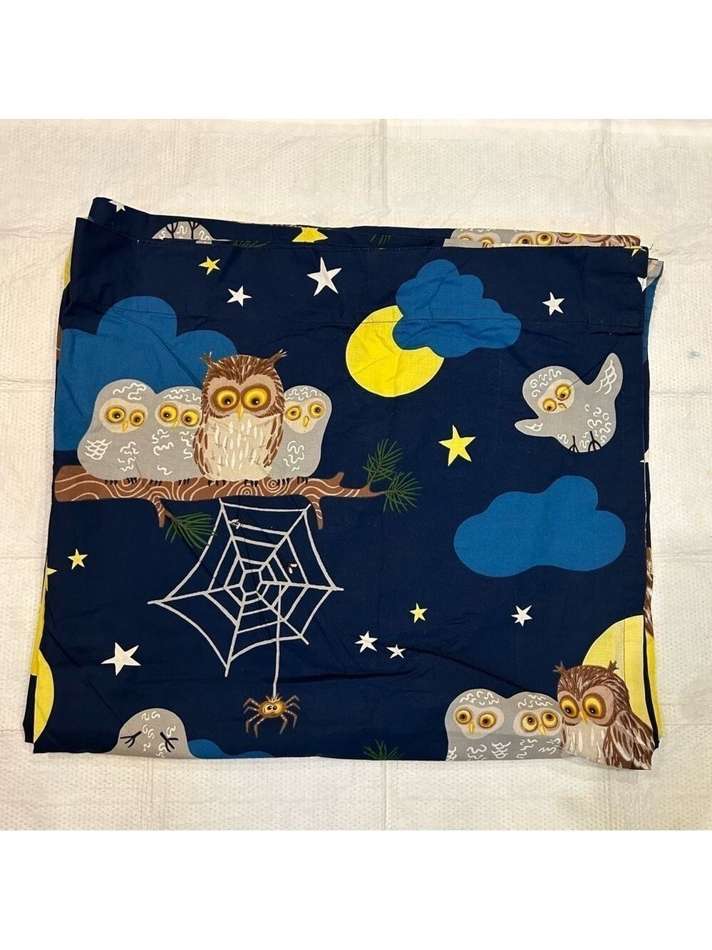 IKEA Curtains Vandring Uggla Set of 2 Night Owls 45x80 Rod Pocket 100% Cotton